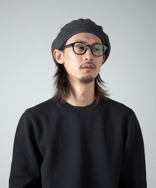 RACAL（ラカル）の「Soft Wool Knit Beret Tam / ソフトウールニットタムベレー（ニットキャップ/ビーニー・メンズ・ネイビー/ブラック/グレー/オフホワイト/ブラウン・FREE）」の4枚目の写真