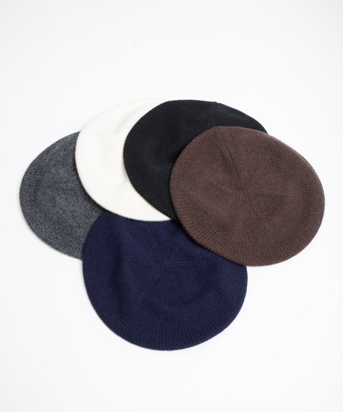 RACAL（ラカル）の「Soft Wool Knit Beret Tam / ソフトウールニットタムベレー（ニットキャップ/ビーニー・メンズ・ネイビー/ブラック/グレー/オフホワイト/ブラウン・FREE）」の7枚目の写真