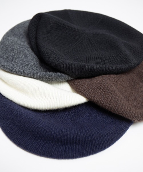 RACAL（ラカル）の「Soft Wool Knit Beret Tam / ソフトウールニットタムベレー（ニットキャップ/ビーニー・メンズ・ネイビー/ブラック/グレー/オフホワイト/ブラウン・FREE）」の10枚目の写真