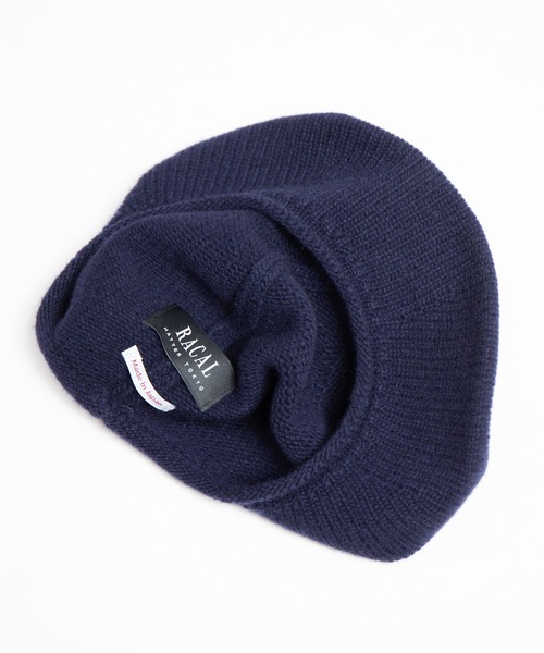 RACAL（ラカル）の「Soft Wool Knit Beret Tam / ソフトウールニットタムベレー（ニットキャップ/ビーニー・メンズ・ネイビー/ブラック/グレー/オフホワイト/ブラウン・FREE）」の18枚目の写真