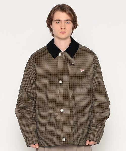 MEN'S NYLON TUSSAH WORK JACKET PLAID（ブルゾン）｜DANTON（ダントン