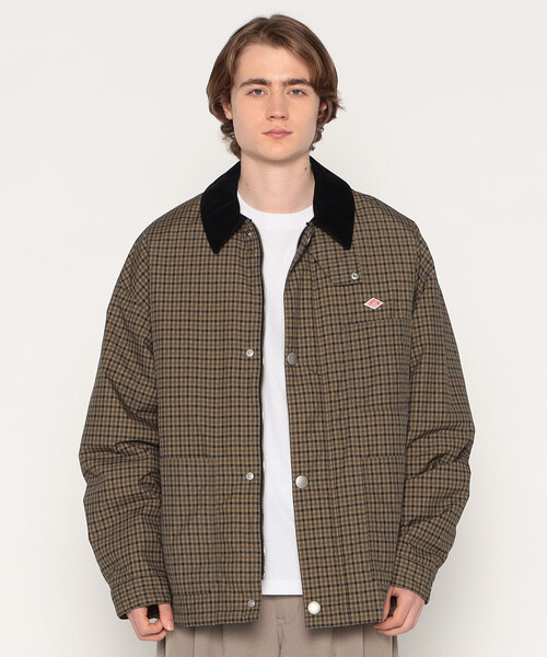 ダントン　ワークジャケット MEN'S NYLON TUSSAH WORK JACKET PLAID（ブルゾン）｜DANTON（ダントン