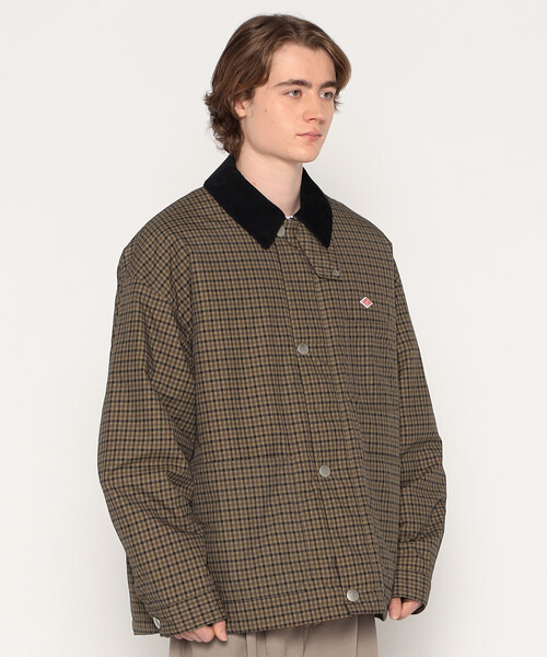 MEN'S NYLON TUSSAH WORK JACKET PLAID（ブルゾン）｜DANTON（ダントン