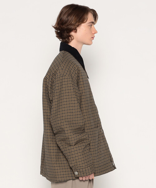 DANTON(ダントン)の「MEN'S NYLON TUSSAH WORK JACKET PLAID(ブルゾン・メンズ・ブラウン系その他・38/42/40/44)」の6枚目の写真