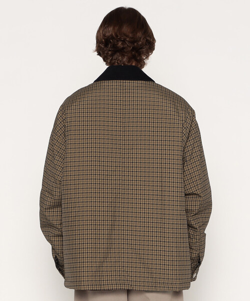 DANTON(ダントン)の「MEN'S NYLON TUSSAH WORK JACKET PLAID(ブルゾン・メンズ・ブラウン系その他・38/42/40/44)」の8枚目の写真