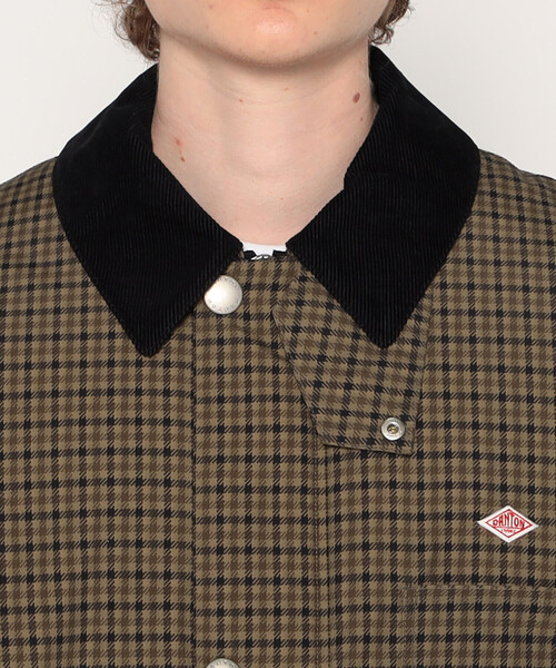 MEN'S NYLON TUSSAH WORK JACKET PLAID（ブルゾン）｜DANTON（ダントン