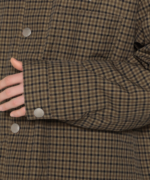 DANTON(ダントン)の「MEN'S NYLON TUSSAH WORK JACKET PLAID(ブルゾン・メンズ・ブラウン系その他・38/42/40/44)」の11枚目の写真