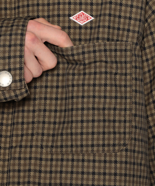 MEN'S NYLON TUSSAH WORK JACKET PLAID（ブルゾン）｜DANTON（ダントン