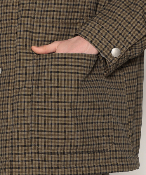 MEN'S NYLON TUSSAH WORK JACKET PLAID（ブルゾン）｜DANTON（ダントン