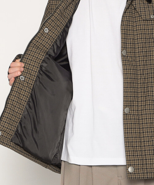MEN'S NYLON TUSSAH WORK JACKET PLAID（ブルゾン）｜DANTON（ダントン