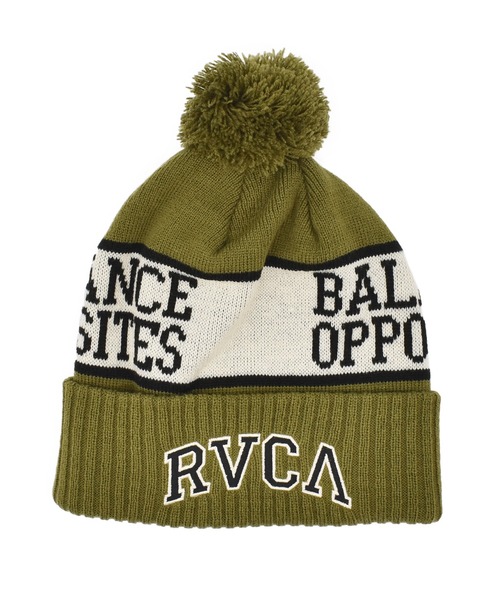 RVCA（ルーカ）の「RVCA/ルーカ ビーニー 2WAY HITTER BEANIE BF042-906（ニットキャップ/ビーニー・メンズ・カーキオリーブ/ブラック/アイボリー・FREE）」の3枚目の写真