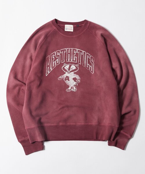 WHO'S WHO gallery（フーズフーギャラリー）の「【FromVintage】アニマルスウェット（スウェット・メンズ・チャコールグレー/サックスブルー/イエロー/バーガンディー・X-SMALL/SMALL/MEDIUM）」の4枚目の写真