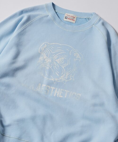 WHO'S WHO gallery（フーズフーギャラリー）の「【FromVintage】アニマルスウェット（スウェット・メンズ・チャコールグレー/サックスブルー/イエロー/バーガンディー・X-SMALL/SMALL/MEDIUM）」の14枚目の写真