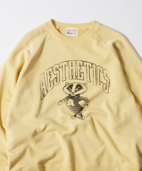 WHO'S WHO gallery（フーズフーギャラリー）の「【FromVintage】アニマルスウェット（スウェット・メンズ・チャコールグレー/サックスブルー/イエロー/バーガンディー・X-SMALL/SMALL/MEDIUM）」の6枚目の写真