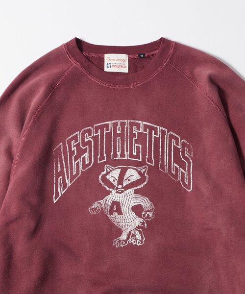 WHO'S WHO gallery（フーズフーギャラリー）の「【FromVintage】アニマルスウェット（スウェット・メンズ・チャコールグレー/サックスブルー/イエロー/バーガンディー・X-SMALL/SMALL/MEDIUM）」の8枚目の写真