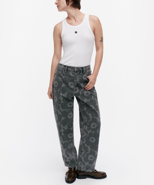 marimekko(マリメッコ)の「【ノベルティ付】《Maridenim》 Barrel Unikko / jeans pants(デニムパンツ・レディース・ライトグレー・30inch/29inch/28inch/27inch/26inch/25inch)」の15枚目の写真