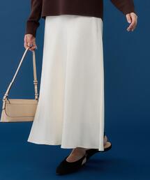 THE SHOP TK  | サテンAラインスカート【洗える】(スカート)