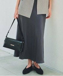 THE SHOP TK  | サテンAラインスカート【洗える】(スカート)