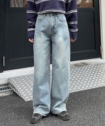 LE MORE（リモア）の「【選べる4サイズ！！】ベーシックセミワイドストレートデニム（デニムパンツ）」