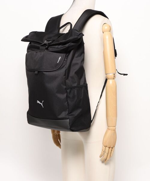 PUMA（プーマ）の「《PUMA》PUMATECH ﾛｰﾙﾄｯﾌﾟﾊﾞｯｸﾊﾟ（バックパック/リュック・メンズ・ブラック/ブラウン系その他・フリー）」の3枚目の写真