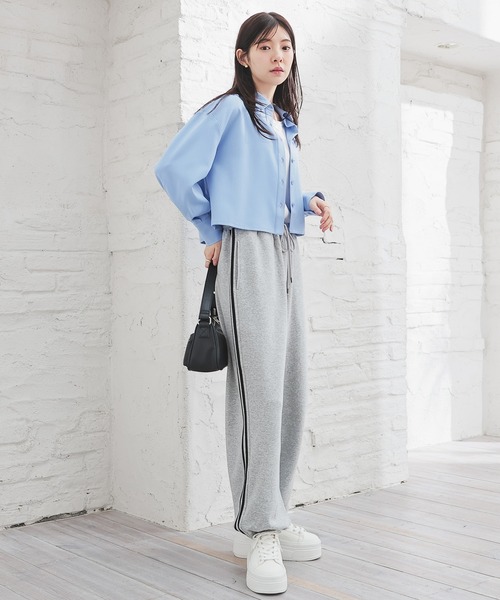 Honeys（ハニーズ）の「【ハニぽか】あったかライン入りパンツ（スウェットパンツ・レディース・ブラウン/杢グレー/ブラック・SS/M/L/S/LL）」の17枚目の写真