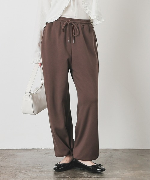 Honeys（ハニーズ）の「【ハニぽか】あったかライン入りパンツ（スウェットパンツ・レディース・ブラウン/杢グレー/ブラック・SS/M/L/S/LL）」の22枚目の写真