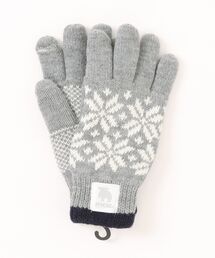 moz(モズ)のmoz/モズ レディース雪柄裏ボアグローブ スマホ対応(手袋)