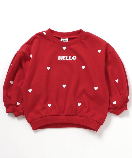 BREEZE（ブリーズ）の「【リンク/ジュニア対応】タックいっぱいトレーナー（スウェット・キッズ・ブルー/ベビーピンク/レッド・80/90/100/110/120/130/140）」の3枚目の写真