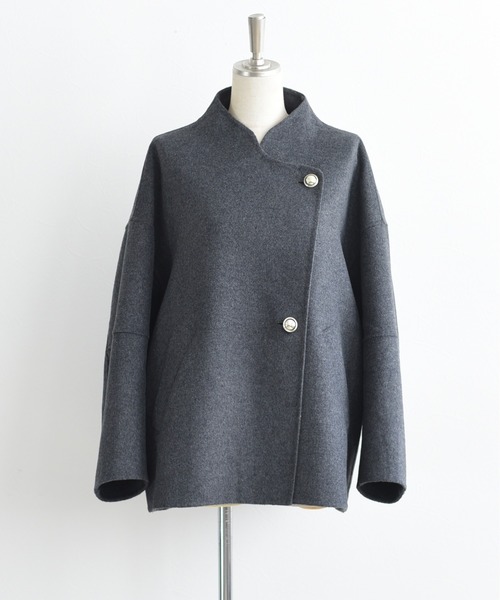 リバー仕立てハーフコート（その他アウター）｜Eimee Law（エイミー