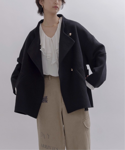 リバー仕立てハーフコート（その他アウター）｜Eimee Law（エイミー