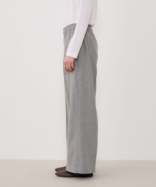 新品★クラブハウス★オリジナルパンツ★グレーベージュL グリッターストライプ リラックスパンツ（その他パンツ）｜GALERIE VIE