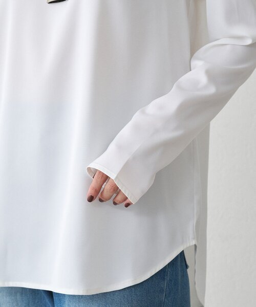 セール】サテンロンTブラウス（シャツ/ブラウス）｜LOUNGEDRESS