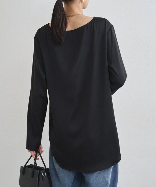 サテンロンTブラウス（シャツ/ブラウス）｜LOUNGEDRESS（ラウンジ