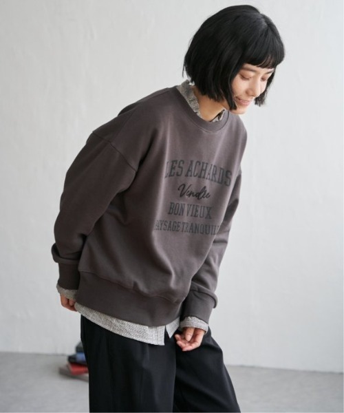 LBC（エルビーシー）の「チェーンステッチ刺繍ロゴ裏毛プルオーバー（スウェット・レディース・ナチュラル/ブルー/チャコール/ベージュ・M/L）」の12枚目の写真