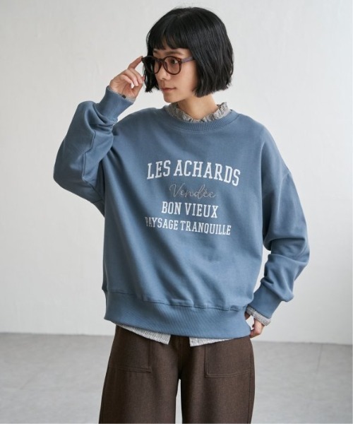 LBC（エルビーシー）の「チェーンステッチ刺繍ロゴ裏毛プルオーバー（スウェット・レディース・ナチュラル/ブルー/チャコール/ベージュ・M/L）」の18枚目の写真