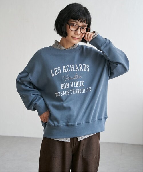 LBC（エルビーシー）の「チェーンステッチ刺繍ロゴ裏毛プルオーバー（スウェット・レディース・ナチュラル/ブルー/チャコール/ベージュ・M/L）」の19枚目の写真