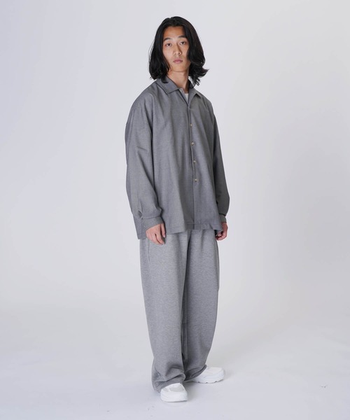 Aphlotus(アプロタス)の「オーバーサイズTRオープンカラーシャツ(シャツ/ブラウス・メンズ・グレー/ブラック・LARGE/MEDIUM/SMALL)」の3枚目の写真