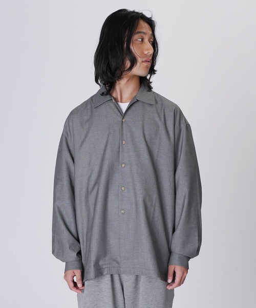 Aphlotus(アプロタス)の「オーバーサイズTRオープンカラーシャツ(シャツ/ブラウス・メンズ・グレー/ブラック・LARGE/MEDIUM/SMALL)」の12枚目の写真