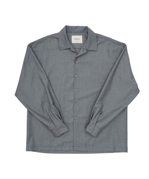 Aphlotus(アプロタス)の「オーバーサイズTRオープンカラーシャツ(シャツ/ブラウス・メンズ・グレー/ブラック・LARGE/MEDIUM/SMALL)」の18枚目の写真