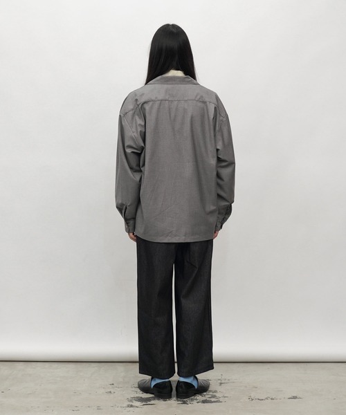 Aphlotus(アプロタス)の「オーバーサイズTRオープンカラーシャツ(シャツ/ブラウス・メンズ・グレー/ブラック・LARGE/MEDIUM/SMALL)」の21枚目の写真