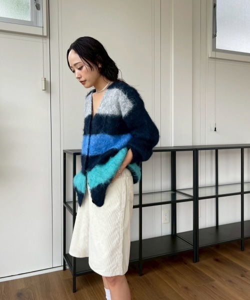 AMAIL（アマイル）の「Corduroy Shorts（その他パンツ・レディース・ダークブラウン/アイボリー・MEDIUM/SMALL）」の8枚目の写真