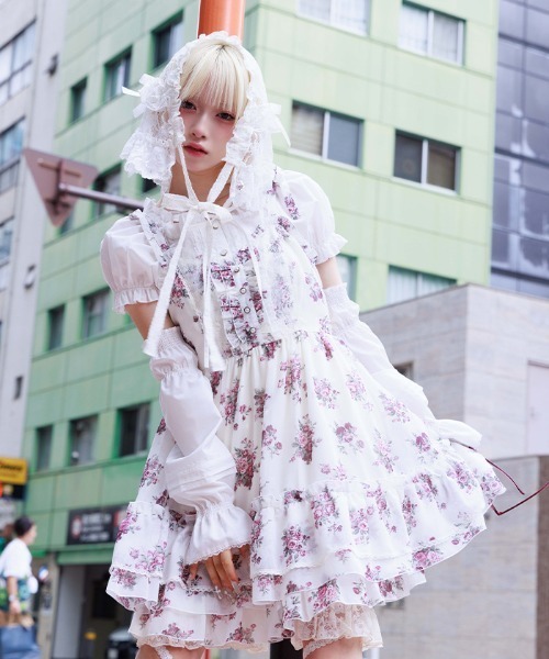 アクシーズファム　花柄キャミソール　チュニック 花柄キャミチュニック（チュニック）｜axes femme（アクシーズ