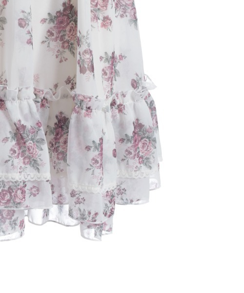 アクシーズファム　花柄キャミソール　チュニック 花柄キャミチュニック（チュニック）｜axes femme（アクシーズ