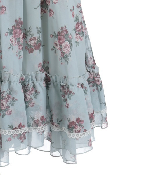 アクシーズファム 花柄キャミソール チュニック 花柄キャミチュニック