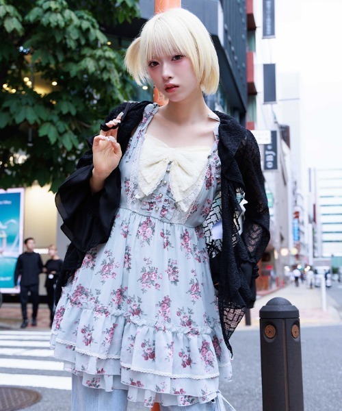 アクシーズファム　花柄キャミソール　チュニック 花柄キャミチュニック（チュニック）｜axes femme（アクシーズ