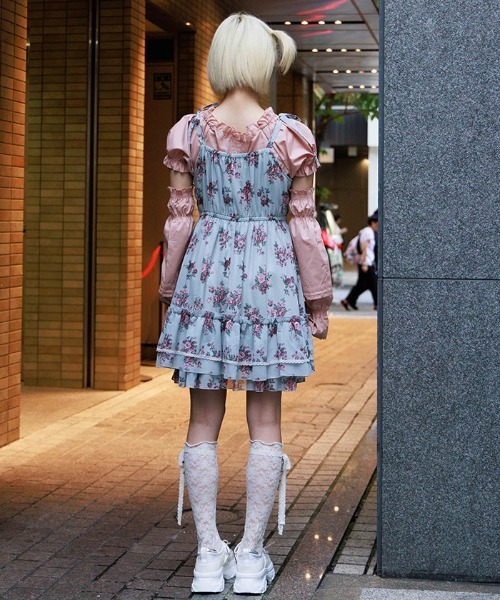 アクシーズファム　花柄キャミソール　チュニック 花柄キャミチュニック（チュニック）｜axes femme（アクシーズ