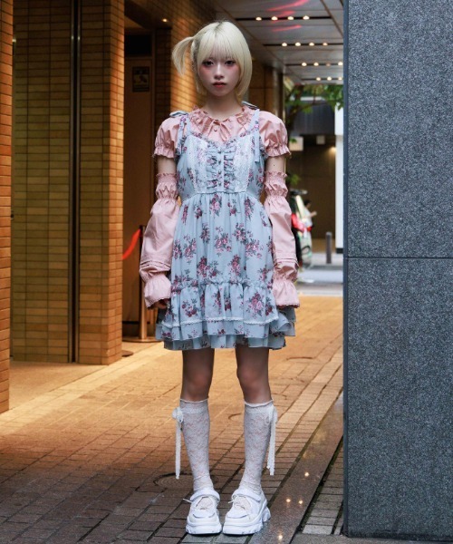 アクシーズファム　花柄キャミソール　チュニック 花柄キャミチュニック（チュニック）｜axes femme（アクシーズ