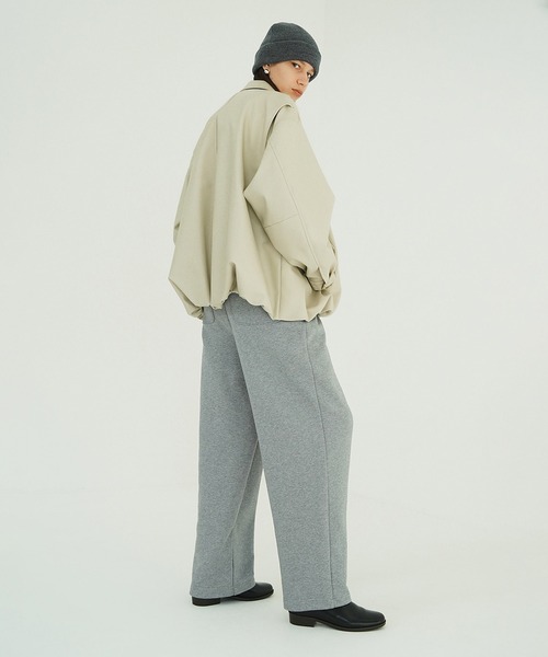 FAKE LEATHER BALLOON JACKET（その他アウター）｜CLANE（クラネ）の