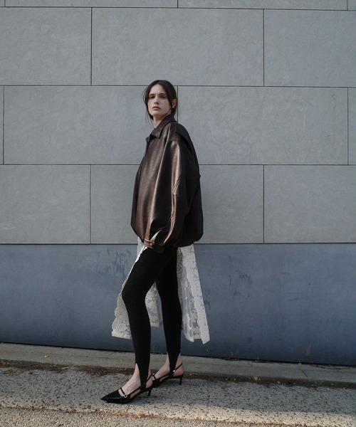 FAKE LEATHER BALLOON JACKET（その他アウター）｜CLANE（クラネ）の