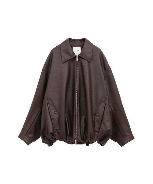 FAKE LEATHER BALLOON JACKET（その他アウター）｜CLANE（クラネ）の